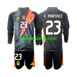 Fußballtrikot Argentinien Emiliano Martinez 23 Torwart Kinder Heim 2024 Langarm