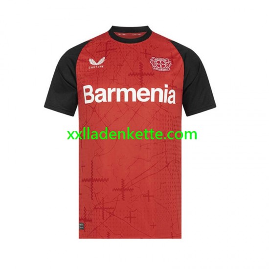 Fußballtrikot Bayer 04 Leverkusen Herren Heim 2024-2025 Kurzarm