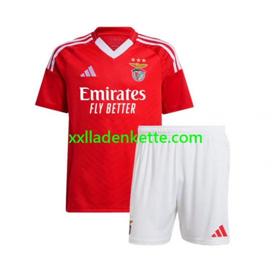 Fußballtrikot Benfica Kinder Heim 2024-2025 Kurzarm