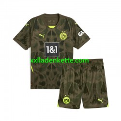 Fußballtrikot Borussia Dortmund Torwart Kinder Heim 2024-2025 Kurzarm