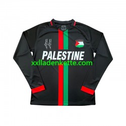Fußballtrikot Club Deportivo Palestino Center Stripre Herren Heim 2024-2025 Langarm
