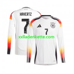 Fußballtrikot Deutschland Havertz 7 Herren Heim Euro 2024 Langarm