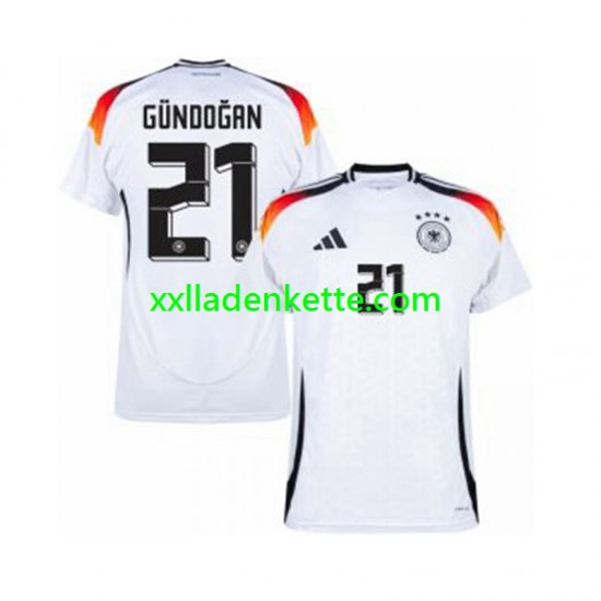 Fußballtrikot Deutschland Ilkay Gundogan 21 Herren Heim Euro 2024 Kurzarm