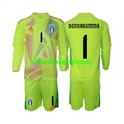 Fußballtrikot Italien Donnarumma 1 Torwart Kinder Heim Euro 2024 Langarm