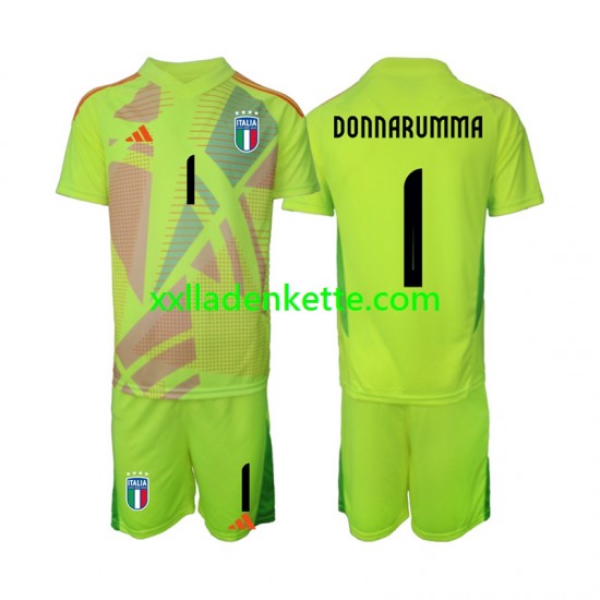 Fußballtrikot Italien Donnarumma 1 Torwart Kinder Heim Euro 2024 Kurzarm