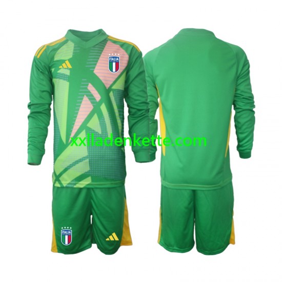 Fußballtrikot Italien Torwart Kinder Auswärts Euro 2024 Langarm