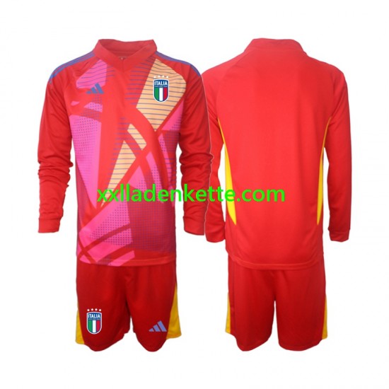 Fußballtrikot Italien Torwart Kinder Ausweich Euro 2024 Langarm