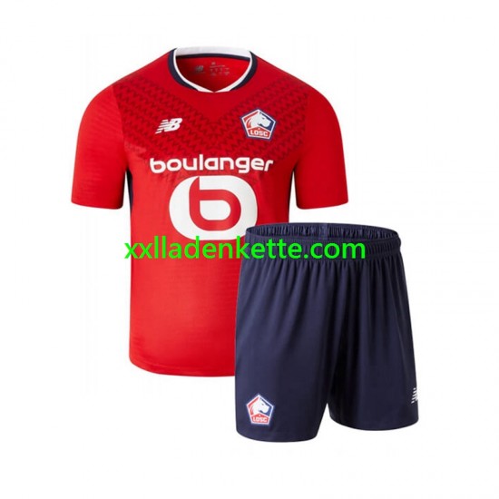 Fußballtrikot OSC Lille Kinder Heim 2024-2025 Kurzarm