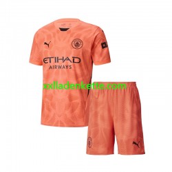 Fußballtrikot Manchester City Torwart Kinder Auswärts 2024-2025 Kurzarm