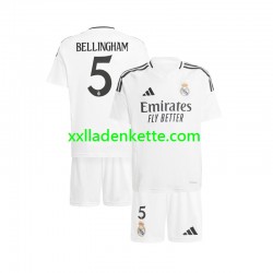 Fußballtrikot Real Madrid Jude Bellingham 5 Kinder Heim 2024-2025 Kurzarm