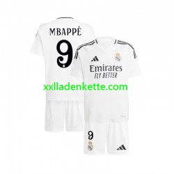 Fußballtrikot Real Madrid Mbappé Kylian 9 Kinder Heim 2024-2025 Kurzarm