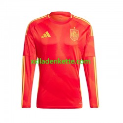 Fußballtrikot Spanien Herren Heim Euro 2024 Langarm