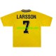 Fußballtrikot Schweden Henrik Larsson 7 Retro Herren Heim 1994 Kurzarm