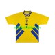 Fußballtrikot Schweden Henrik Larsson 7 Retro Herren Heim 1994 Kurzarm