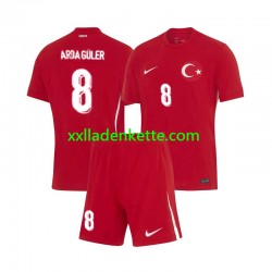 Fußballtrikot Türkei Arda Guler 8 Kinder Auswärts Euro 2024 Kurzarm