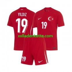 Fußballtrikot Türkei Kenan Yıldız 19 Kinder Auswärts Euro 2024 Kurzarm