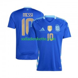 Fußballtrikot Argentinien Lionel Messi 10 Herren Auswärts Copa America 2024 Kurzarm