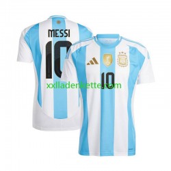 Fußballtrikot Argentinien Lionel Messi 10 Herren Heim Copa America 2024 Kurzarm