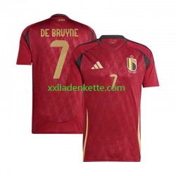 Fußballtrikot Belgien De Bruyne 7 Herren Heim Euro 2024 Kurzarm
