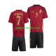 Fußballtrikot Belgien De Bruyne 7 Kinder Heim Euro 2024 Kurzarm