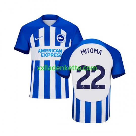 Fußballtrikot Brighton Hove Albion Mitoma 22 Herren Heim 2023-2024 Kurzarm