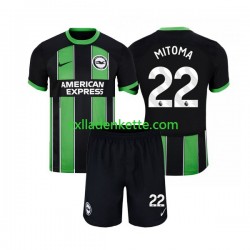Fußballtrikot Brighton Hove Albion Mitoma 22 Kinder Auswärts 2023-2024 Kurzarm