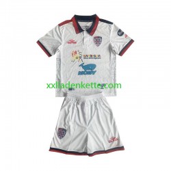 Fußballtrikot Cagliari Kinder Auswärts 2023-2024 Kurzarm