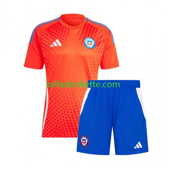 Fußballtrikot Chile Kinder Auswärts Copa America 2024 Kurzarm
