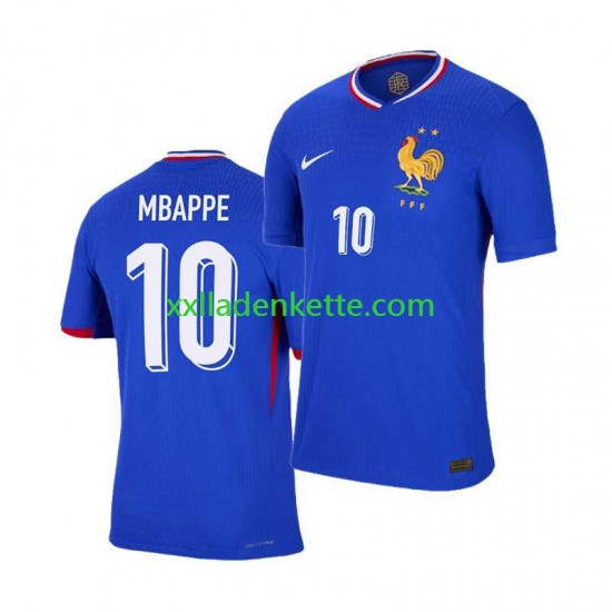 Fußballtrikot Frankreich Mbappé 10 Herren Heim Euro 2024 Kurzarm