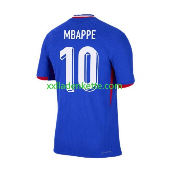 Fußballtrikot Frankreich Mbappé 10 Herren Heim Euro 2024 Kurzarm