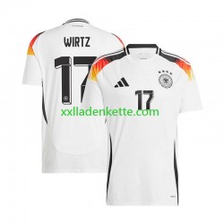 Fußballtrikot Deutschland Florian Wirtz 17 Herren Heim Euro 2024 Kurzarm