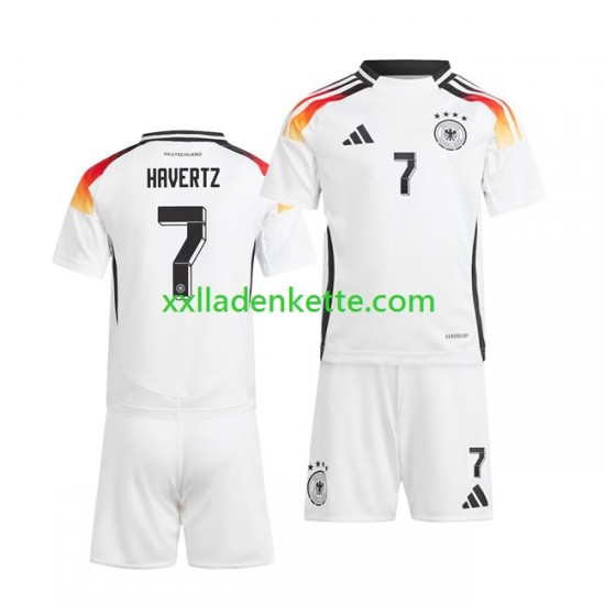 Fußballtrikot Deutschland Havertz 7 Kinder Heim Euro 2024 Kurzarm