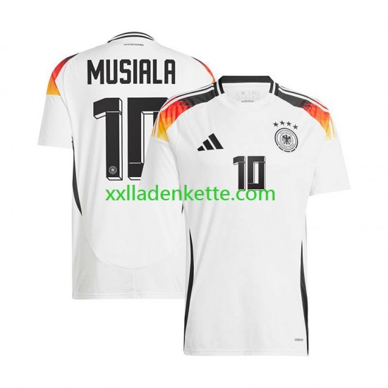 Fußballtrikot Deutschland Jamal Musiala 10 Herren Heim Euro 2024 Kurzarm