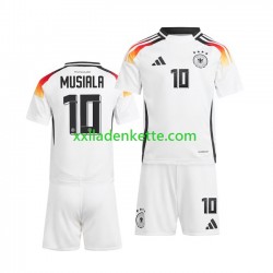 Fußballtrikot Deutschland Jamal Musiala 10 Kinder Heim Euro 2024 Kurzarm