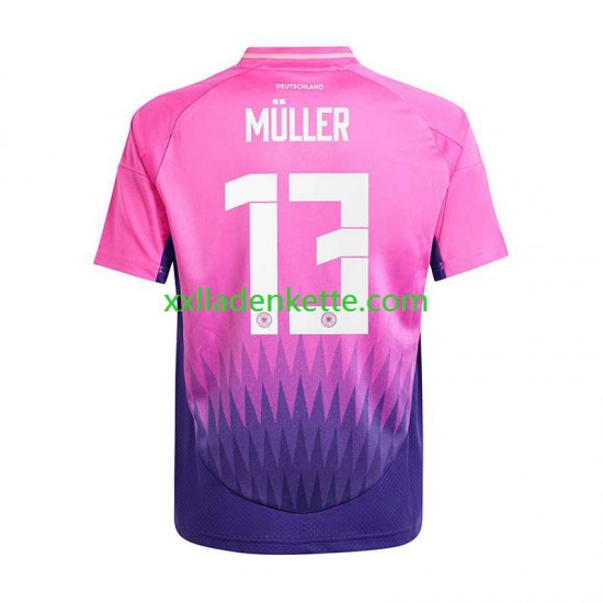 Fußballtrikot Deutschland Thomas Muller 13 Herren Auswärts Euro 2024 Kurzarm