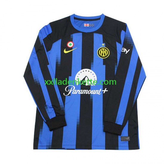 Fußballtrikot Inter Mailand Herren Heim 2023-2024 Langarm