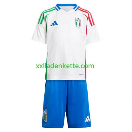 Fußballtrikot Italien Kinder Auswärts Euro 2024 Kurzarm