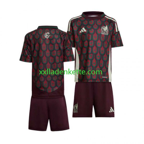 Fußballtrikot Mexiko Kinder Heim Copa America 2024 Kurzarm