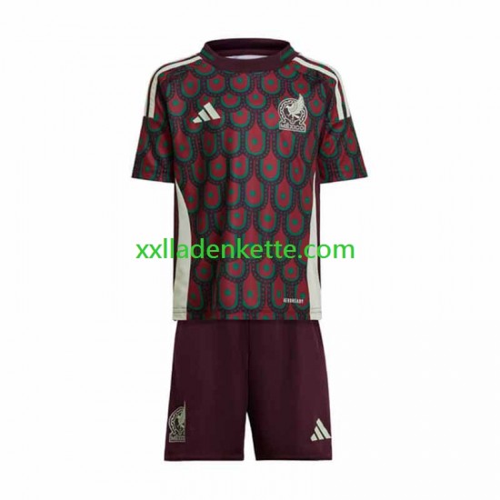 Fußballtrikot Mexiko Kinder Heim Copa America 2024 Kurzarm