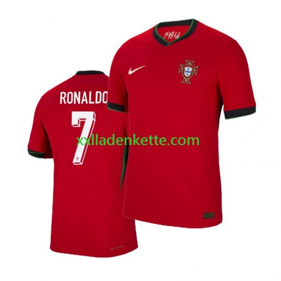 Fußballtrikot Portugal Cristiano Ronaldo 7 Herren Heim Euro 2024 Kurzarm