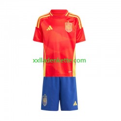Fußballtrikot Spanien Kinder Heim Euro 2024 Kurzarm