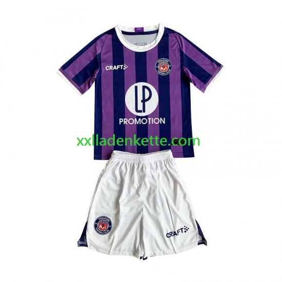 Fußballtrikot Toulouse FC Kinder Auswärts 2023-2024 Kurzarm