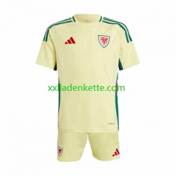 Fußballtrikot Wales Kinder Auswärts 2024 Kurzarm