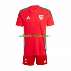 Fußballtrikot Wales Kinder Heim 2024 Kurzarm