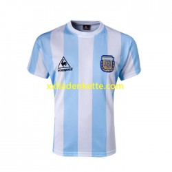 Fußballtrikot Argentinien 1986 Retro Herren Heim Kurzarm