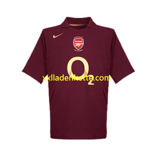 Fußballtrikot Arsenal 2005 Retro Herren Heim Kurzarm