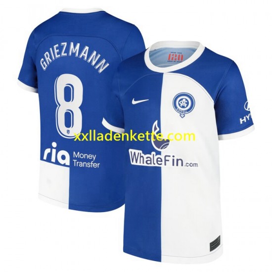 Fußballtrikot Atlético Madrid Griezmann 8 120 Anniversary Herren Heim 2022-2023 Kurzarm