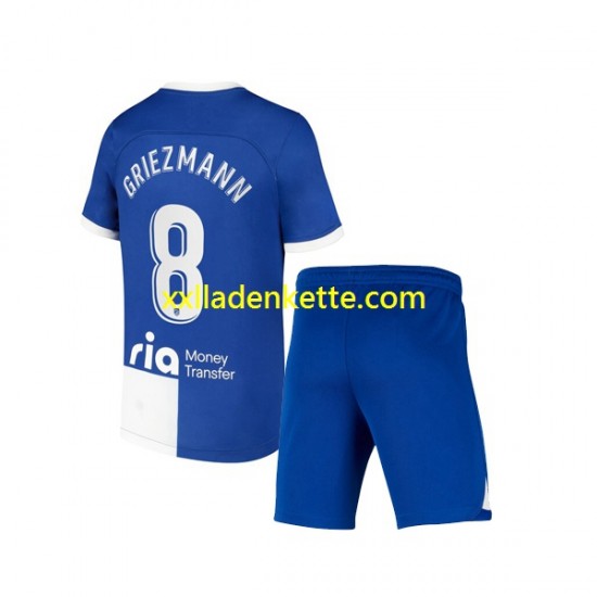 Fußballtrikot Atlético Madrid Griezmann 8 120 Anniversary Kinder Heim 2022-2023 Kurzarm