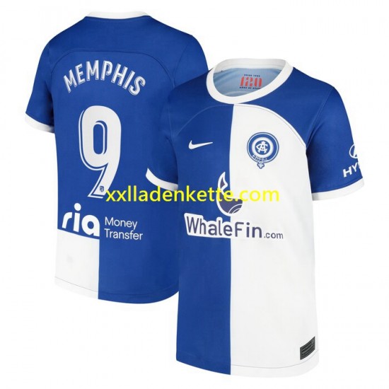 Fußballtrikot Atlético Madrid Memphis 9 120 Anniversary Herren Heim 2022-2023 Kurzarm