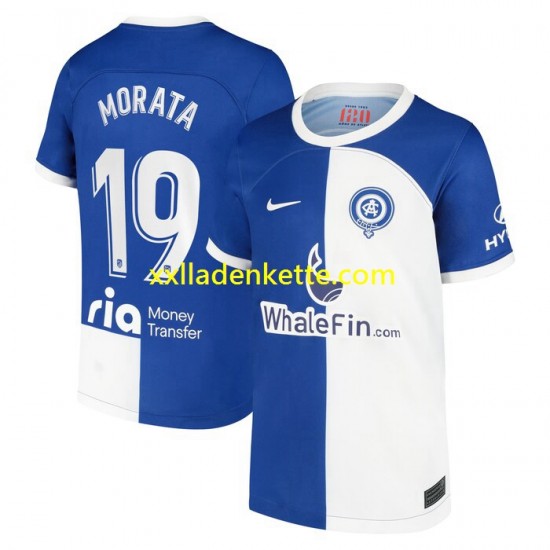 Fußballtrikot Atlético Madrid Morata 19 120 Anniversary Herren Heim 2022-2023 Kurzarm